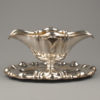 Austrian Hungarian Silver Sauce Boat, Pest circa 1890