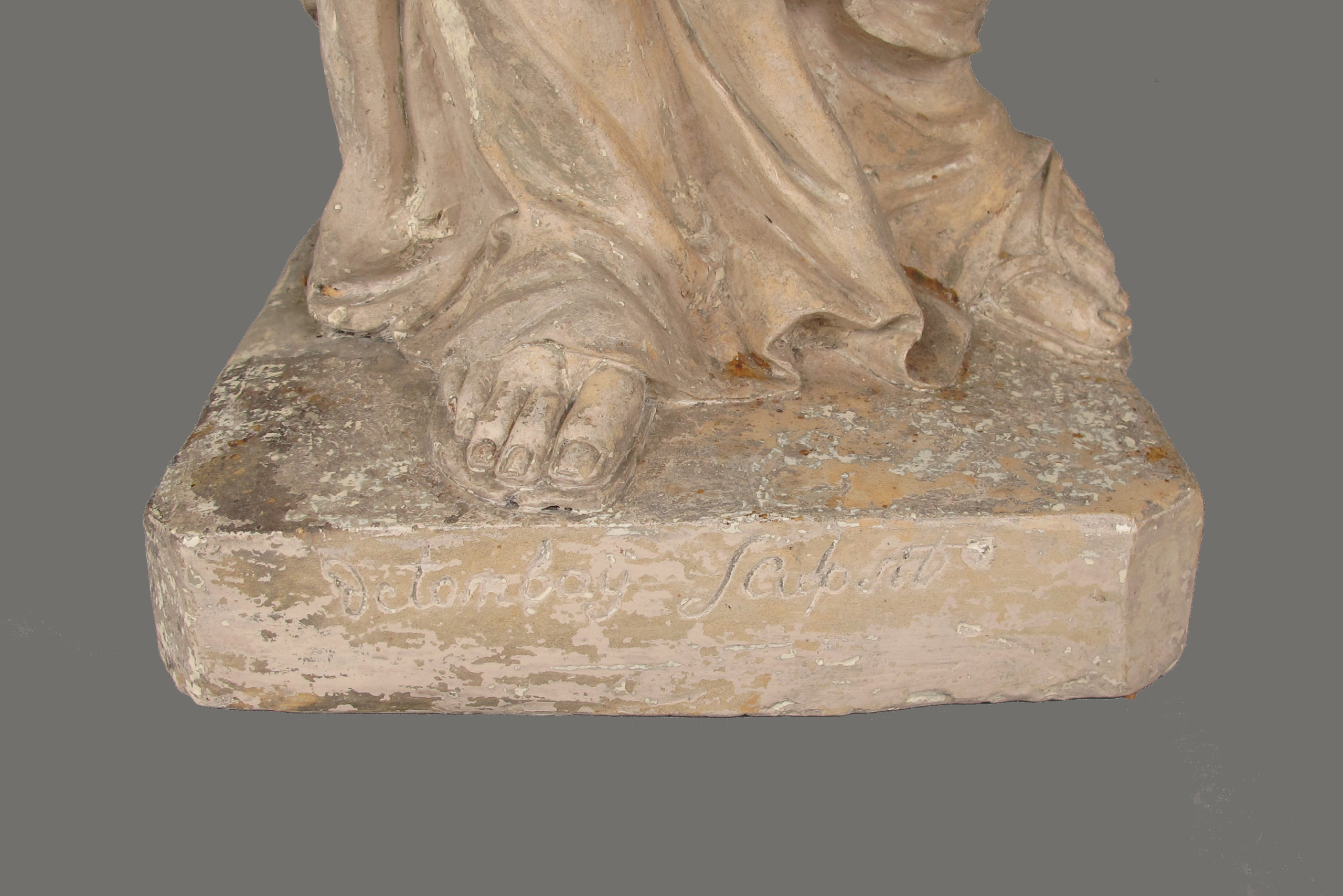 Terracotta Virgin and Child, Detombay Liege 18th C. - Image 8